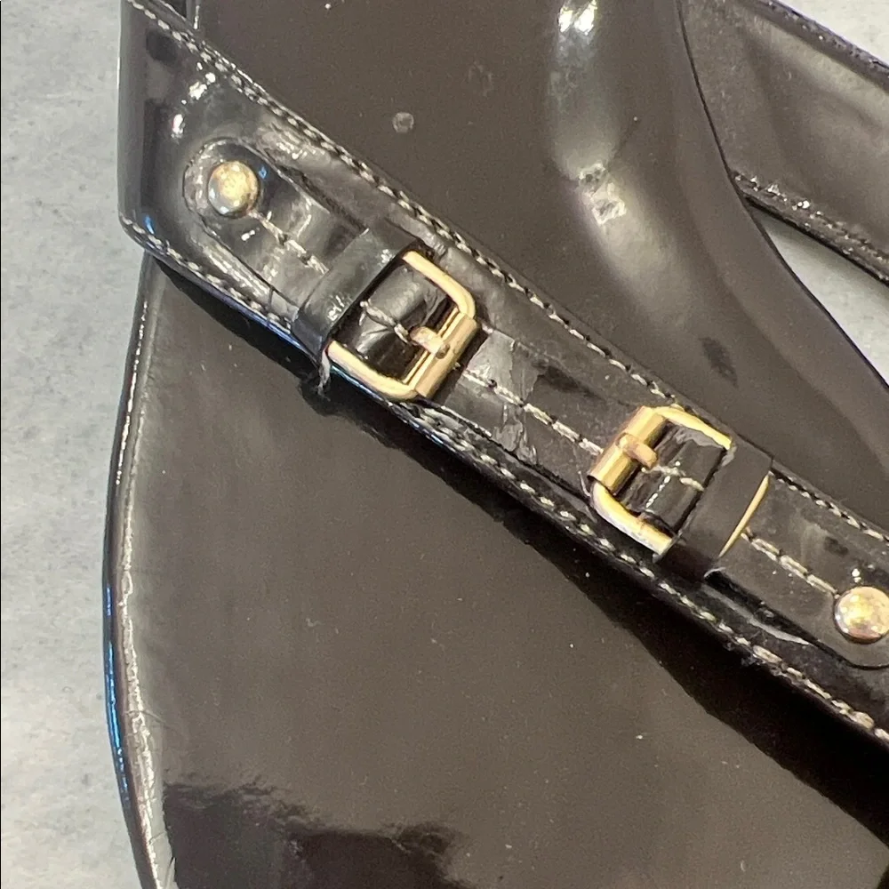 Ann Taylor Brown Patent Sandals